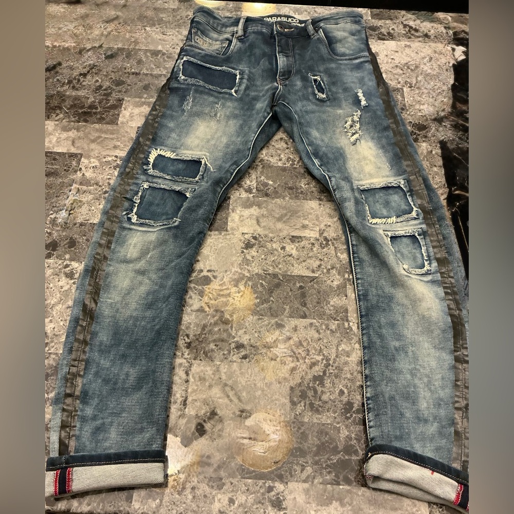 Parasuco Barreled Unisex / Mens Legend Rodeo Jeans Western Festival Grunge 27